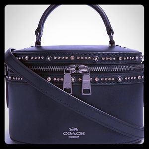 Coach Selena Gomez Black Embellished Crossbody